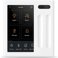 smart home in wall touchscreen controls panel built in alexa and compatible with ring sonos google nest wemo smartthings