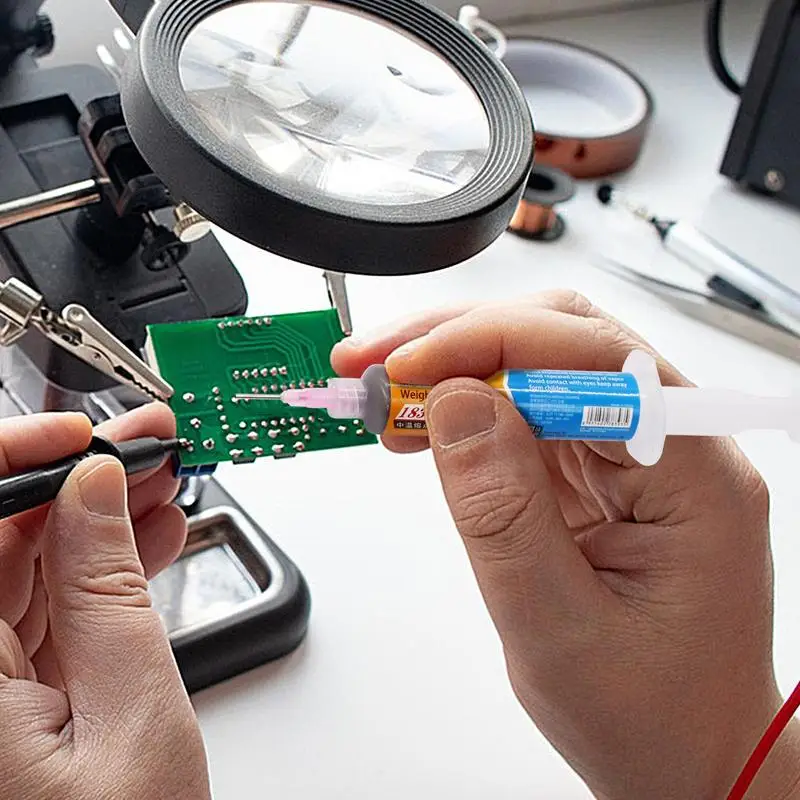 Паяльная паста Strong Sn63/Pb37 Серебряная оловянная со свинцом 183 точка плавления без