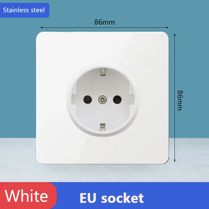 

Тумблер Белый панельный ретро-переключатель из нержавеющей стали AC110-250V 1 2 3 4 Gang 2 Way16A Универсальный настенный выключатель света