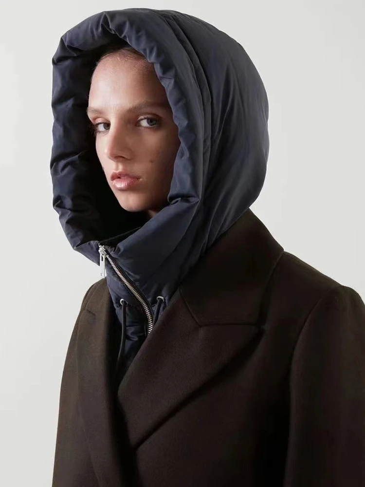 

Шапка-шарф, женский, зимний, открытый, на молнии, утепленный, унисекс