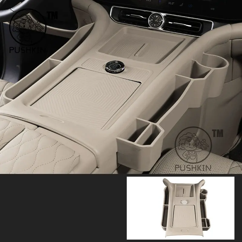 

Для AITO M9 2024 2025 беспроводная зарядка силиконовый коврик водонепроницаемый противоскользящий коврик для чашки центральное хранилище пылезащитный коврик аксессуары