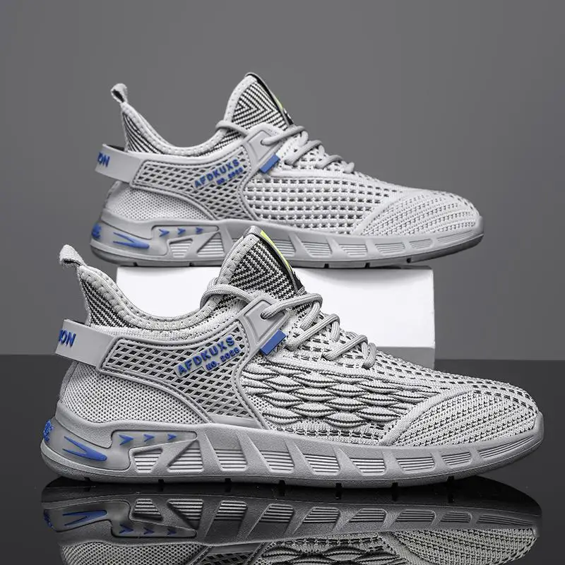

Men's Shoes 2023 New Autumn Breathable Mesh Surface Shoes Trendy Sports Casual Running Shoes Daddy Tide Shoes