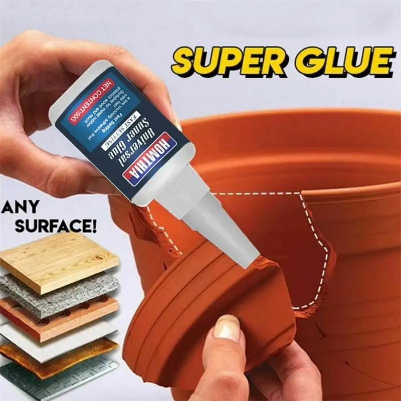 

50ml Waterproof Super Glue Universal Super Glue Strong Tile Repair Glue Adhesive For Resin Ceramic Metal Glass CW