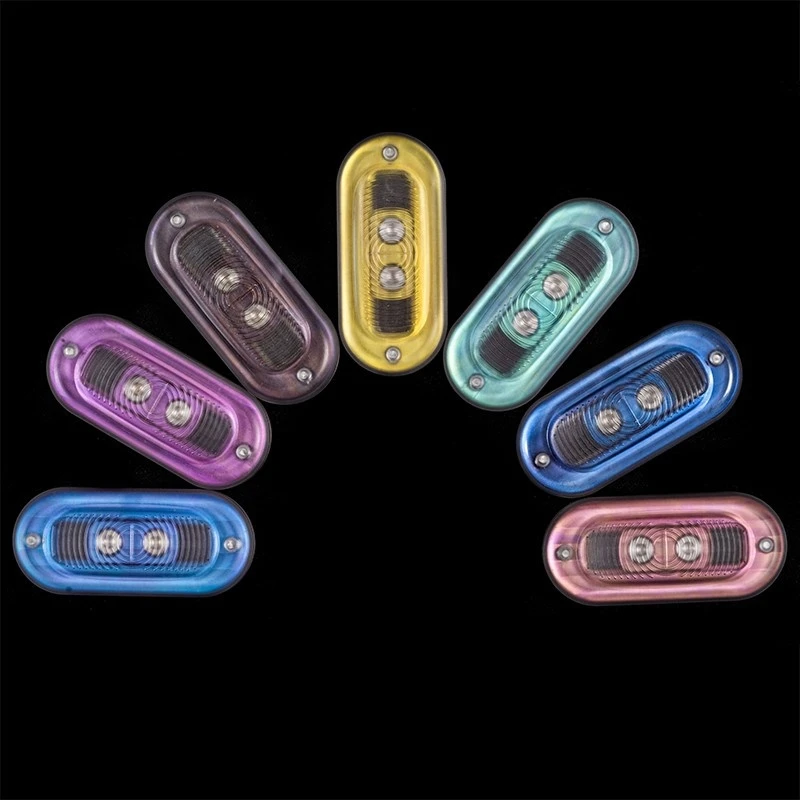 

Push Card Fingertip Gyro Mechanical Structure Adult Toy Decompression EDC Zirconium Alloy New Top Coin