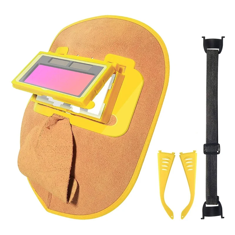 

Сварочный шлем, кожаный, для защиты шеи и лица, сварочные аксессуары, подходит для всех видов сварочных шлемов