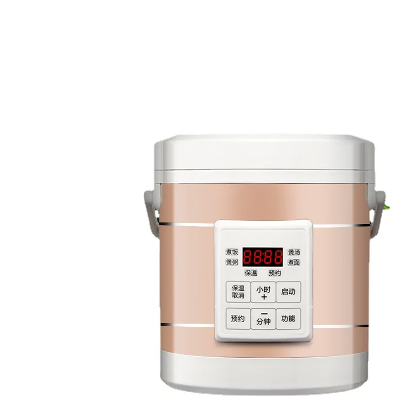 

12V 24V mini rice cooker 1.6L car trucks electric soup porridge cooking machine food steamer warmer fast heating lunch box