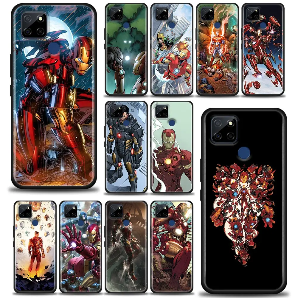 

Marvel Iron Man Comics Phone Case for Realme C35 C20 C25 C21 C12 C11 C2 Oppo A53 A74 A16 A15 A9 A54 A95 A93 A31 A52 A5s TPU Case