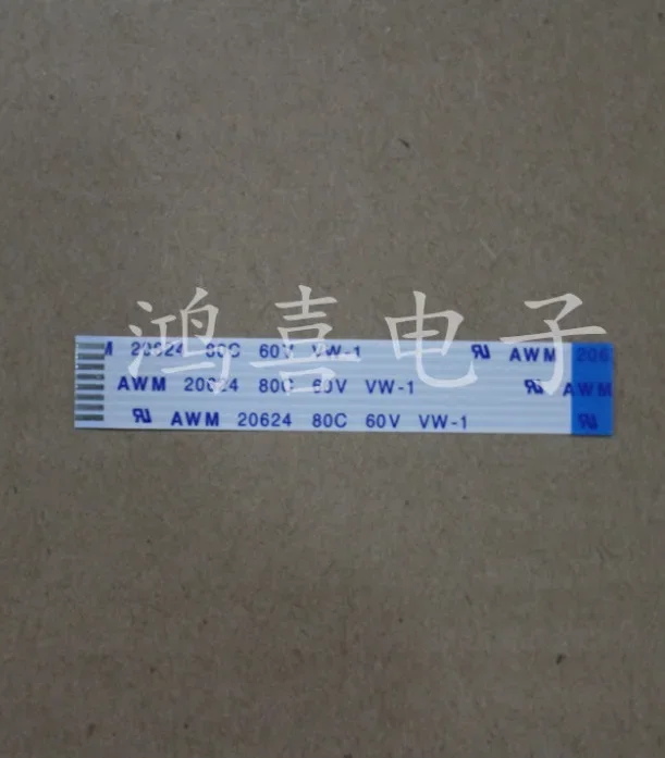 Гибкий плоский кабель FFC FPC шаг 1 0 мм 6 контактов 30 80 350 300 400 обратная ширина 7 AWM 20624 80C