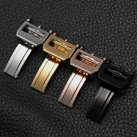 wholesale 10pcs watch buckle 304 stainless steel 18mm size silver black gold rosegold 4 colors available for watch bands new