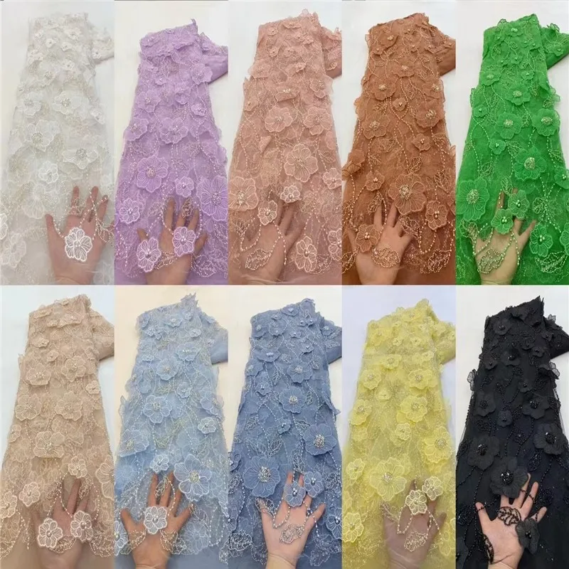 Трехмерная Цветочная фототкань с блестками вышитая Свадебная подкладка