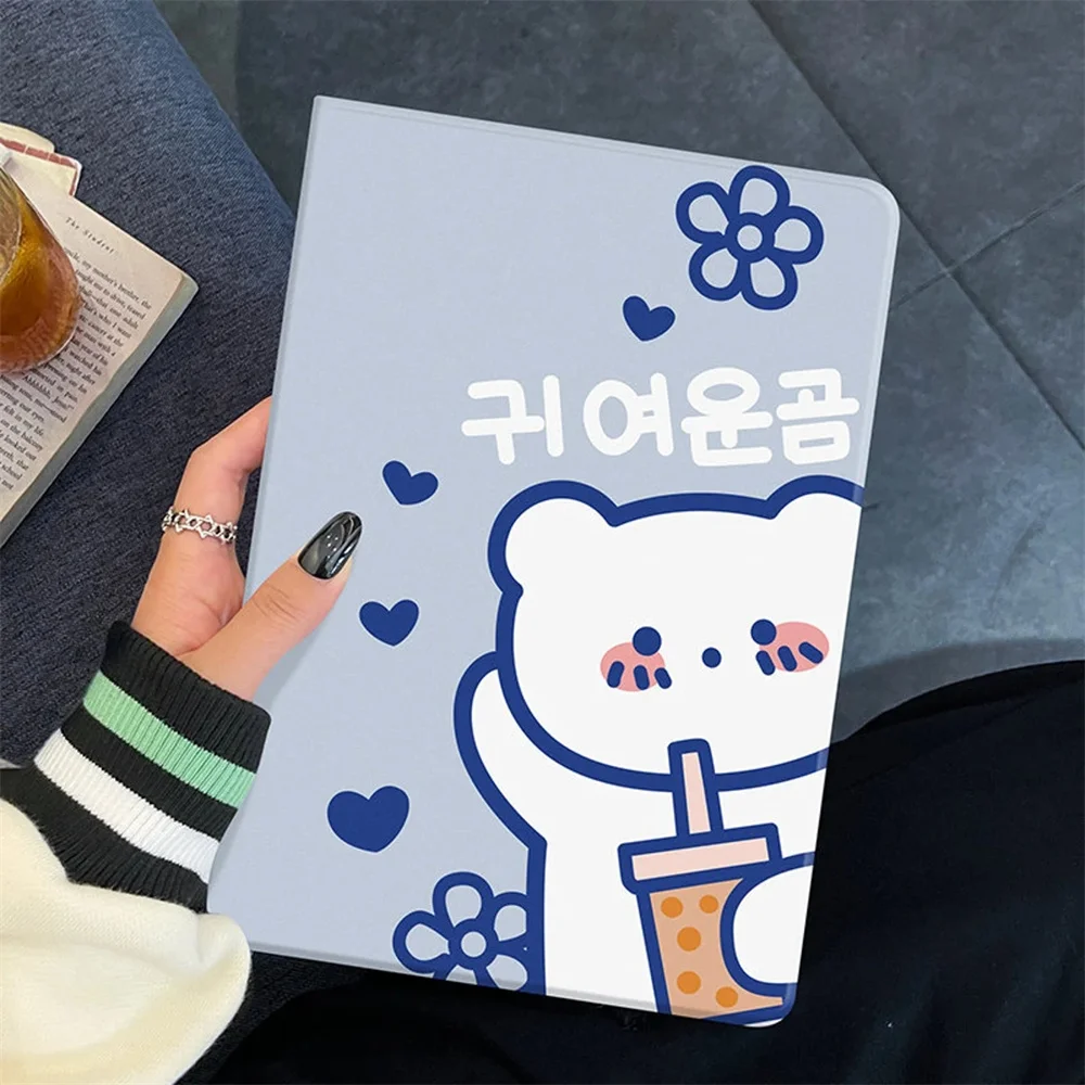 Симпатичный чехол для ipad с милым медведем и кроликом Air 4 5 iPad Pro 2020 держателем