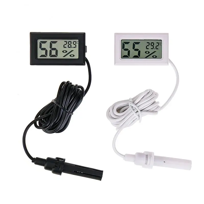 

FY-12 LCD Digital Embedded Thermometer Portable Car Water Bath Temperature Measurement Plastic Electronic Humidity Tape Probe