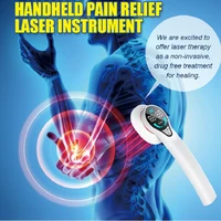 808nm cold laser therapy device pain relief handheld medical sport injuries arthritis wound healings for human pets with goggles