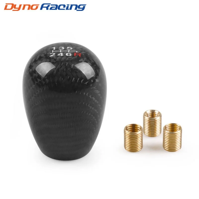 

Car Modification Carbon Fiber Gear Head 6Gear Natural Carbon Ask Wave Lever Head Manual Gear Shift Handle Racing Gear Head