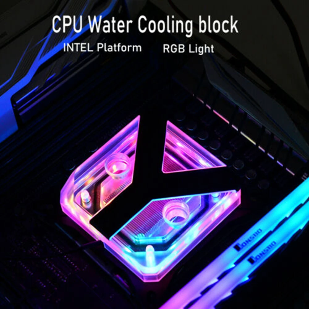 Водяной блок ЦП C65Y Intel LGA1700 1200 115x2011 1366 5 в RGB для охлаждения ПК |