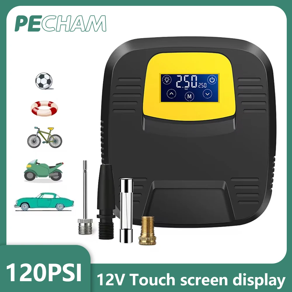 Автомобильный воздушный насос портативный компрессор 12 В 120PSI для мотоциклов