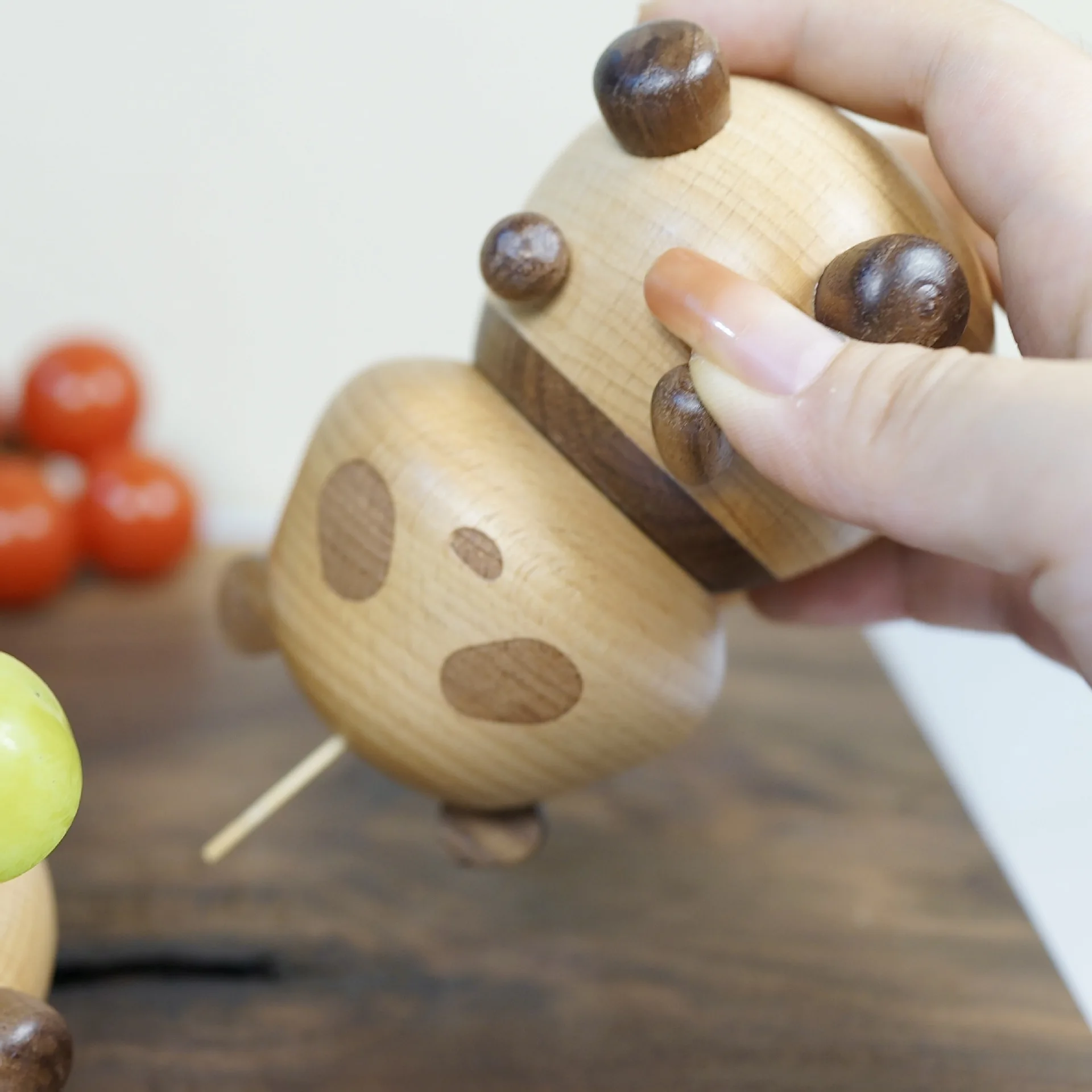 

Держатель для зубов в виде милой панды, настольная деревянная подставка, диспенсер для зубов, коробка для хранения, контейнер, держатель для обеденного стола, кухонные принадлежности