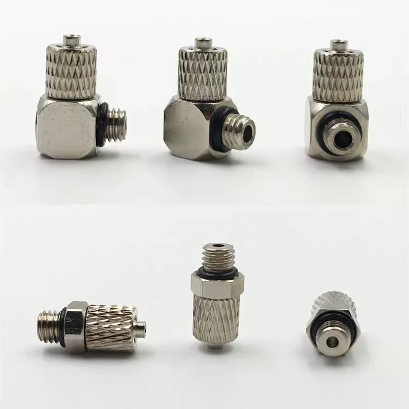 

10Pcs Male Thread M3 M4 M5 M6 Air Tube 3mm 4mm 6mm OD Mini Pneumatic Pipe Connector Screw Through Quick Fitting Fast Twist Joint