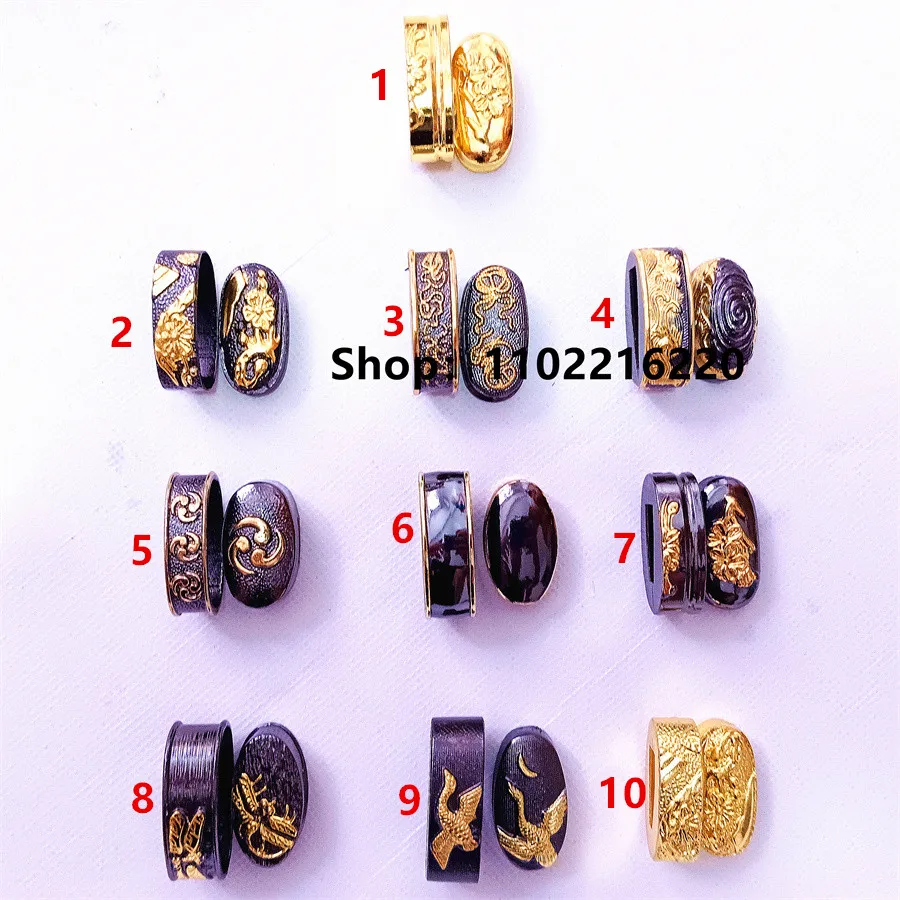 

Exquisite Fuchi Kashira Alloy Material Handle Tsuka Hilt Parts For Japanese Real Japan Samurai Katana Sword Fittings New