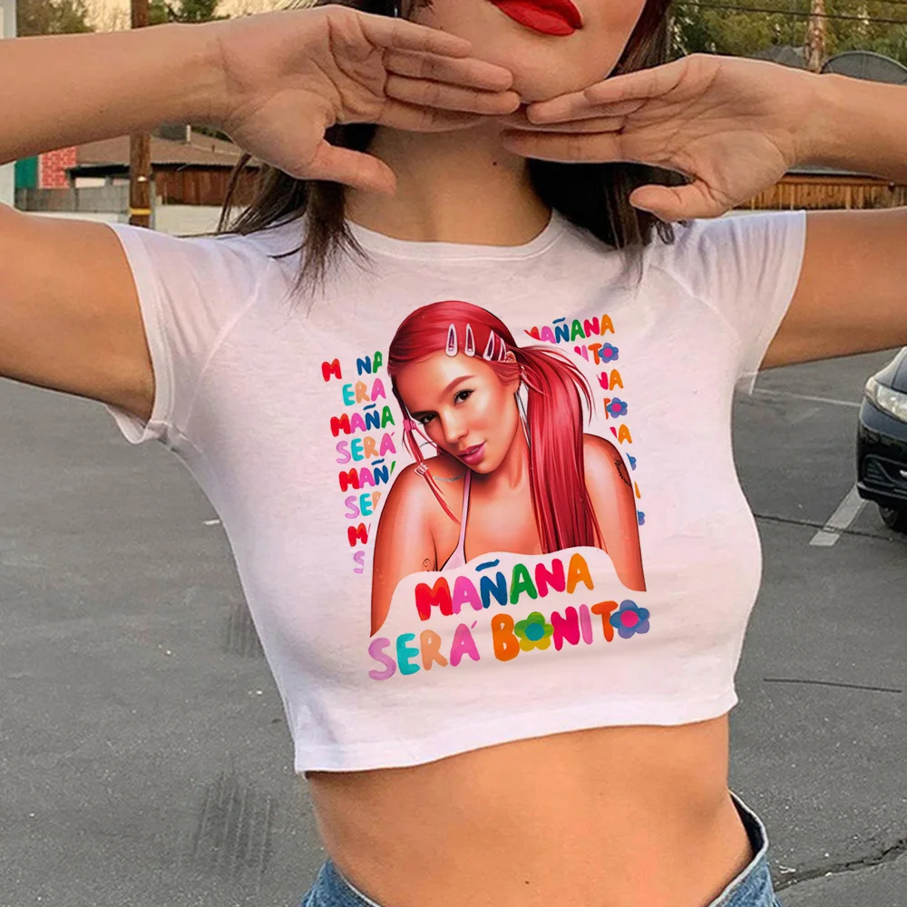 Karol g Женская футболка Манга дизайнерская уличная одежда y2k для девушек