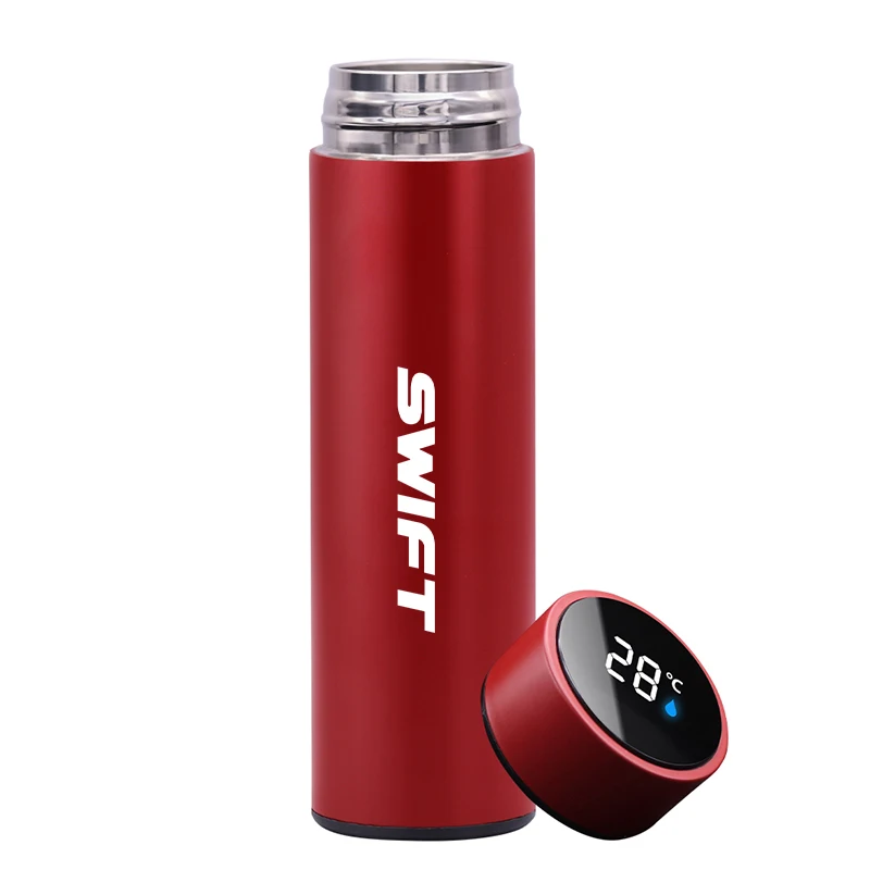 

For SUZUKI SWIFT 500ml Digital Thermos Cup Intelligent Temperature Display Water Bottle Heat Preservation Vacuum Thermo Flask
