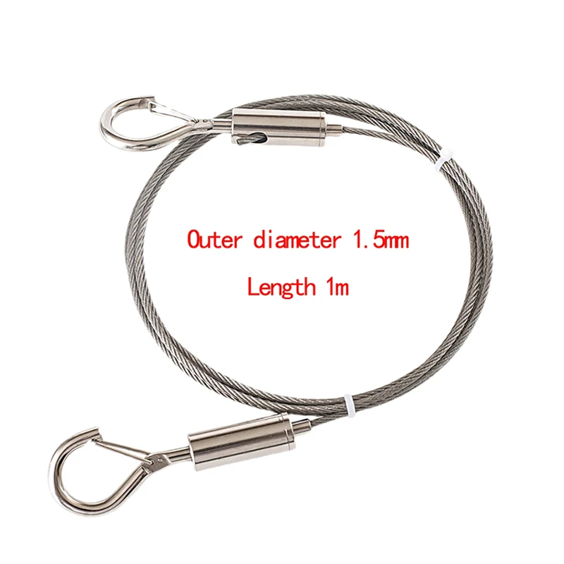 Регулируемый автоматический Проволочный Трос пружинный крючок Веревка для