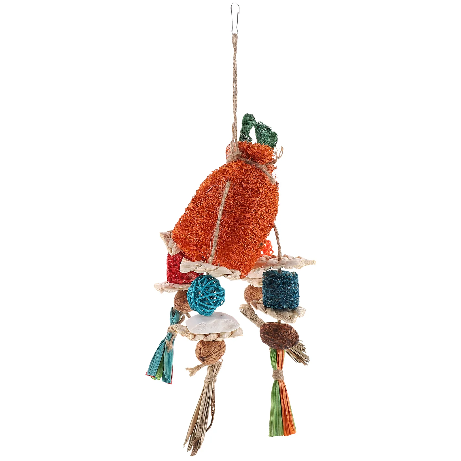 

Pendant Loofah Sponge Bird Toy Bite-resistant Cage Parakeet Accessories Hanging