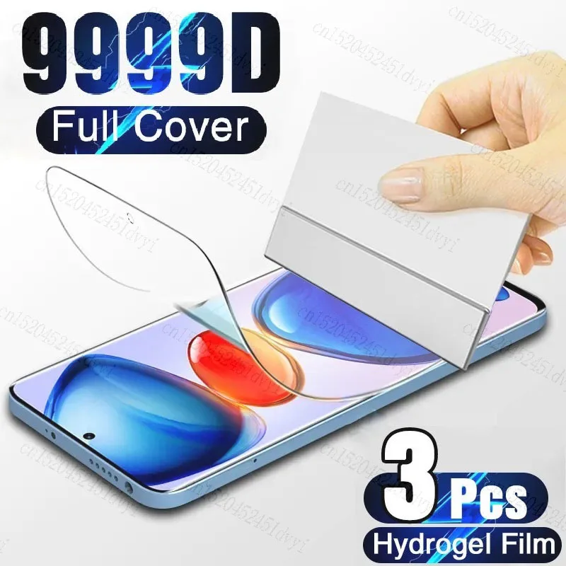 

3 шт., Гидрогелевая Защитная пленка для Xiaomi Redmi Note 12 11 Pro Redmi Note 12 11 S 11R 11E 11T 10S 10 Pro Max Prime