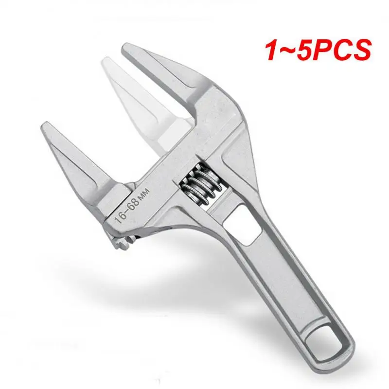 

1~5PCS Adjustable Wrench16-68mm Large Opening Bathroom Spanner Wrench Nut Key Hand Tool Adjustable Wrench Hand Tool Sets