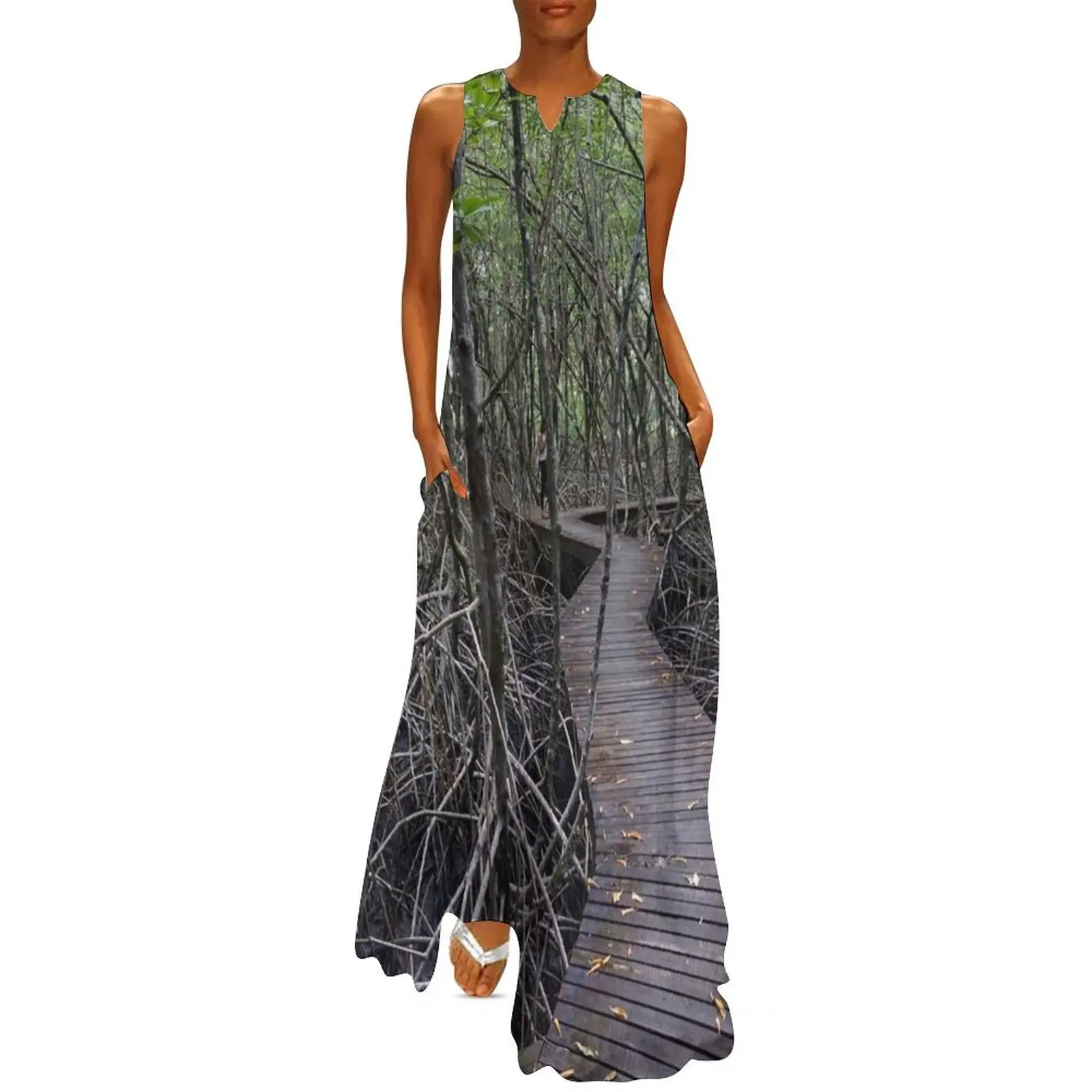 Длинное платье Mangroves летнее праздничное женское сексуальные короткие платья