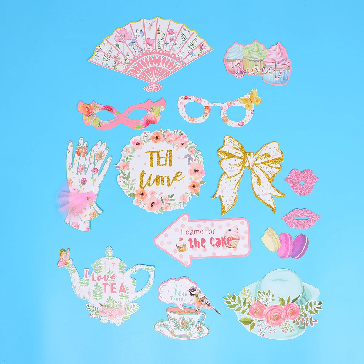 

Photo Party Tea Props Booth Decorations Bridal Supplies Shower Backdrop Hat Hen Holders Lip Bachelorette Selfie Stick Decoration