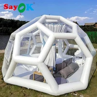 Outdoor Inflatable Geodesic Dome Tent For Stargazing/Inflatable Transparent Football Bubble Dome Tent/Bubble House for Camping