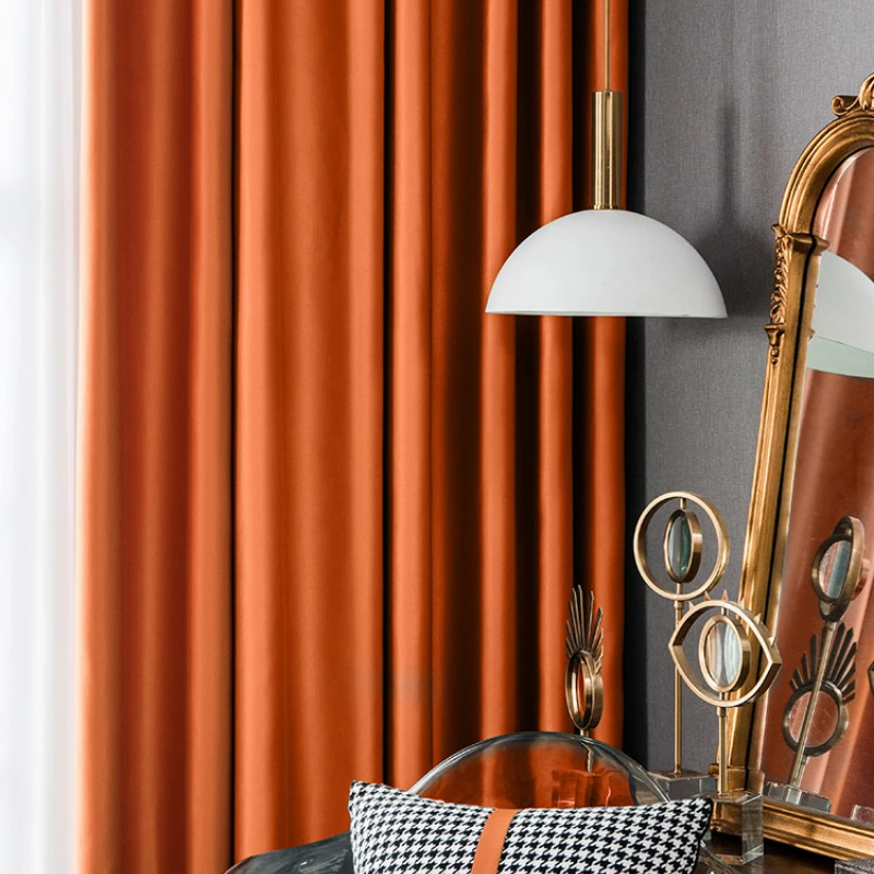 

Fashion Curtains for Living Dining Room Bedroom Luxury High-end Modern Simplicity Nordic Precision Shading Window Room Decor