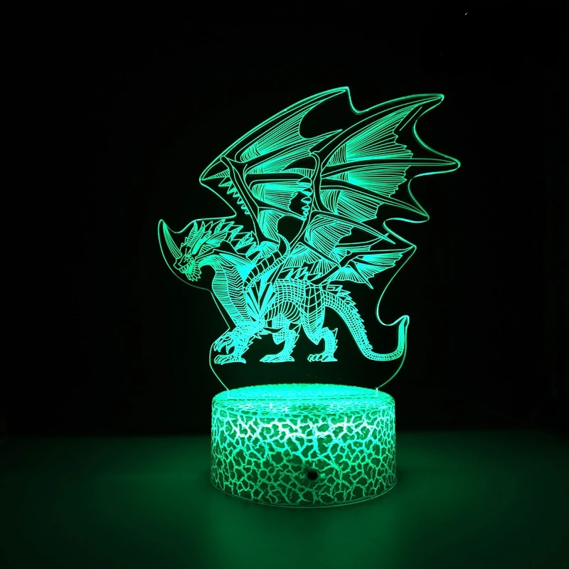 Ночник Nighdn с динозавром 3d акриловые светодиодные ночники питанием от Usb