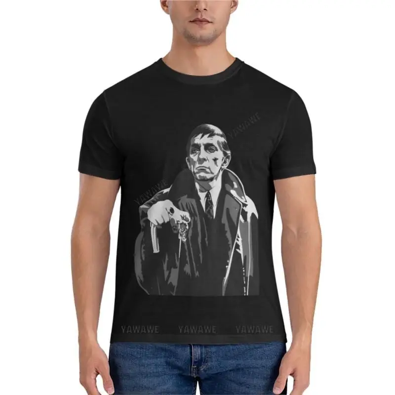 

Классическая Черная Мужская футболка с коротким рукавом и принтом темные тени-Барнабас Коллинз 2