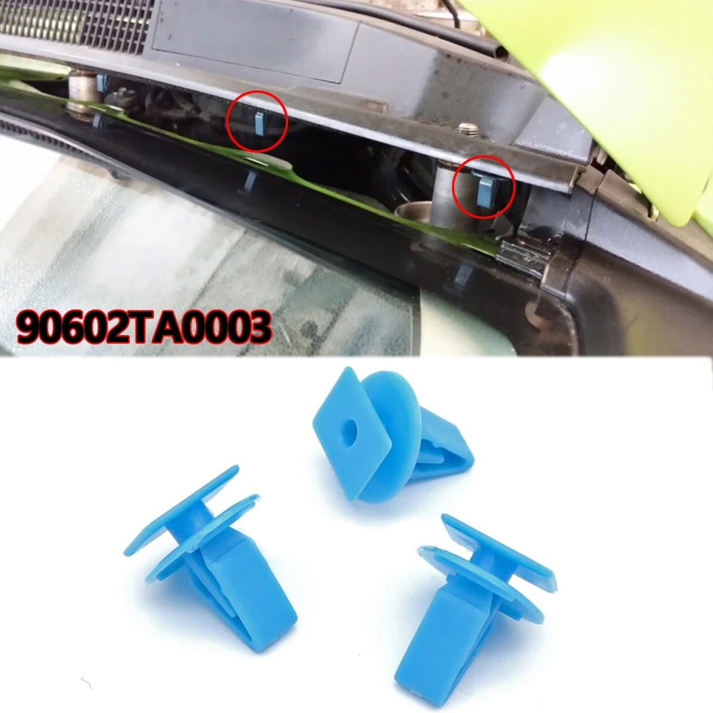 

For Honda Accord Civic Cr-Z Jazz Car Windshield Cowl Top Fastener Clips Vent Retainer Plastic Rivet Accessories 90602-Ta0-003