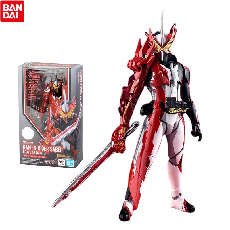 

Bandai Kamen Rider Figure SHF Saber Brave Dragon Anime Figure Genuine Movable Ornaments Action Toy Figure Toys for Children