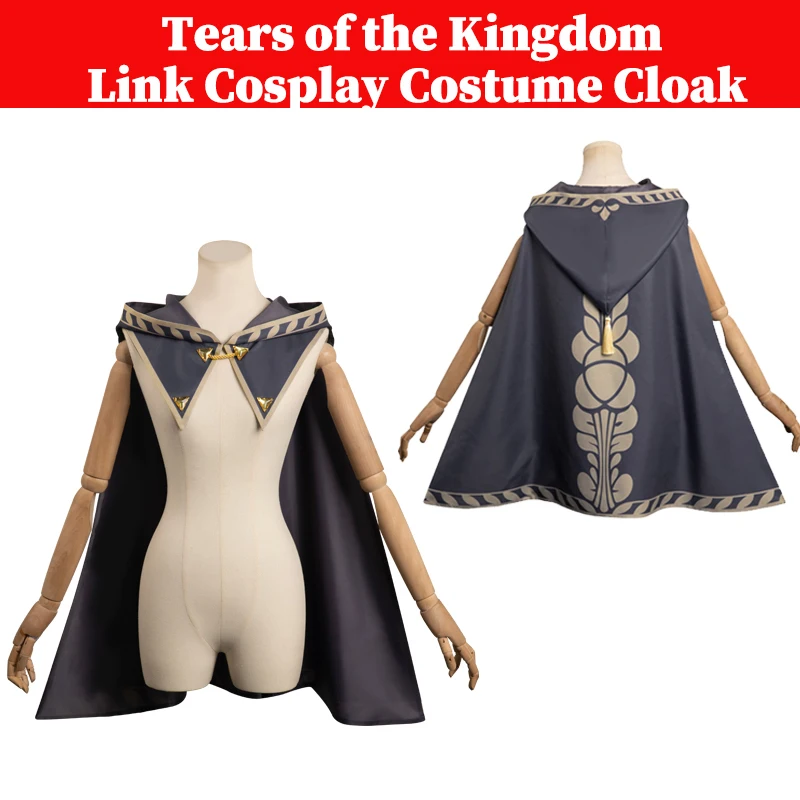 

Zelda Cosplay Link Cosplay Cloak Costume Tears Of The Kingdom Role Play Uniform Adult Women Cape Halloween Carnival Party Suits