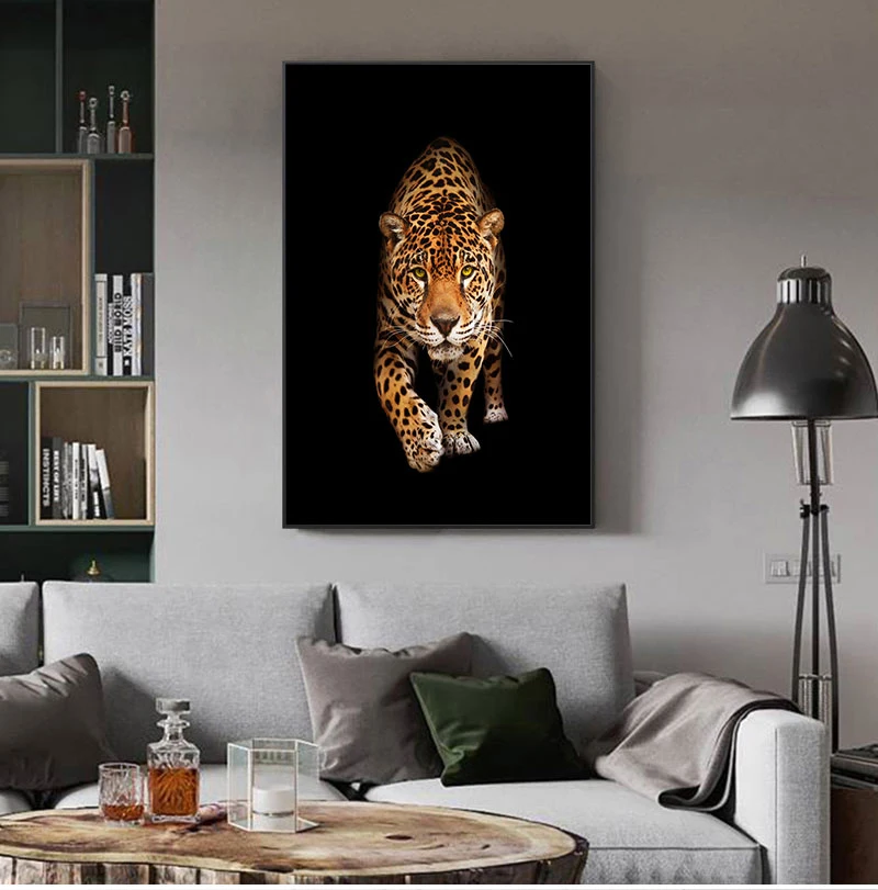 

1 Pieces Wild Animals Leopard Modern Home Decor Wall Pictures For Living Room HD Print On Canvas Oil Paintings Bedroom Artworks