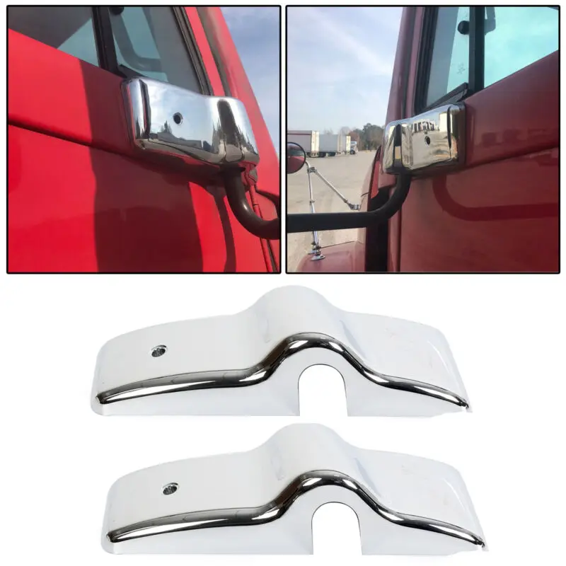 

Chrome Door Mirror Brackets Left Right Mirror brackets for Freightliner Century Columbia Pair
