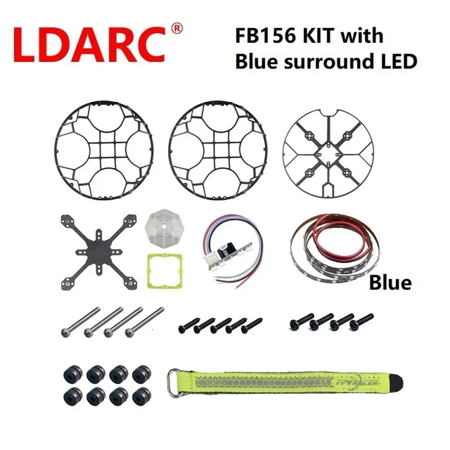 LDARC FB156 Soccer frame kit + Red LED Light Strip