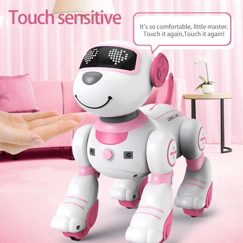 Funny RC Robot Electronic Dog Stunt Dog Voice Command Programmable Touch-sense Music Song Robot Dog Toys for Girls Children's enlarge