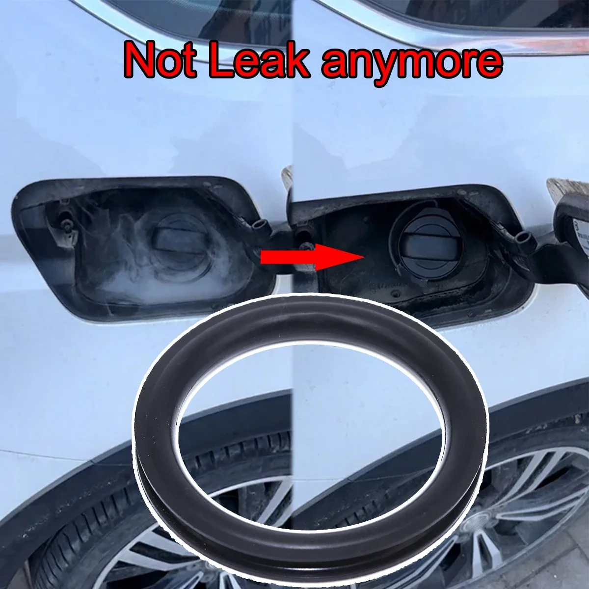 

Замена уплотнения крышки бензобака для VW Golf MK6 7, ремонт горловины топливного бака, уплотнительное кольцо V-образной формы, резиновая прокладка, маслостойкая шайба, черная