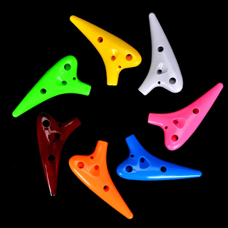 

1 PC Plastic 12 Hole Ocarina Ceramic Alto Of Ocarina Flute Music Instrument Kid's And Adult Ocarina Gifts