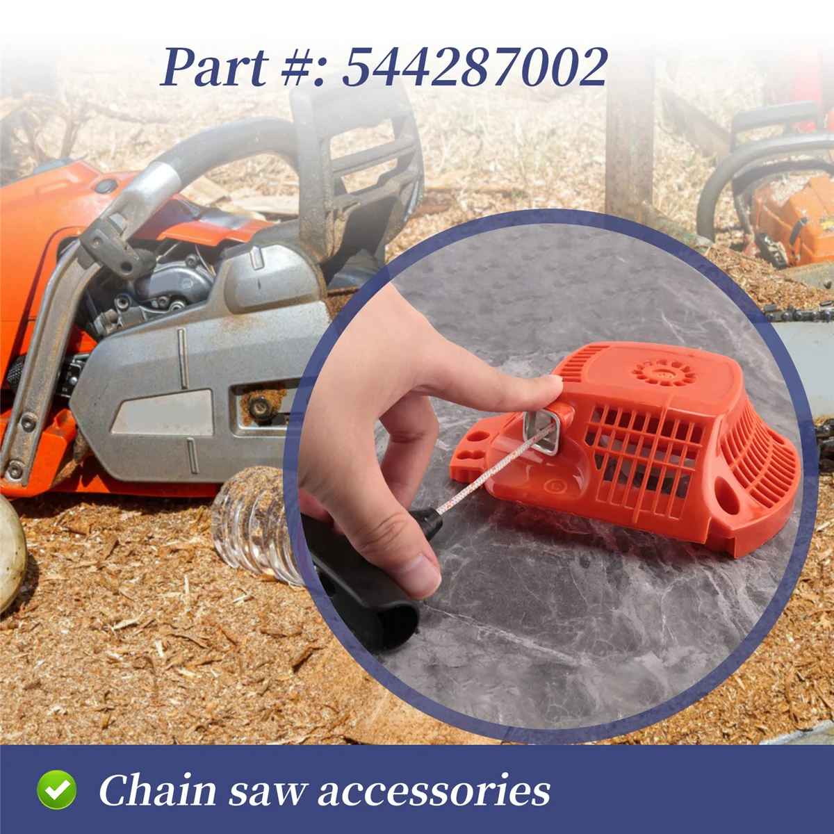 Ручной стартер для бензопилы Husqvarna 435 435E 440 440E 544287002