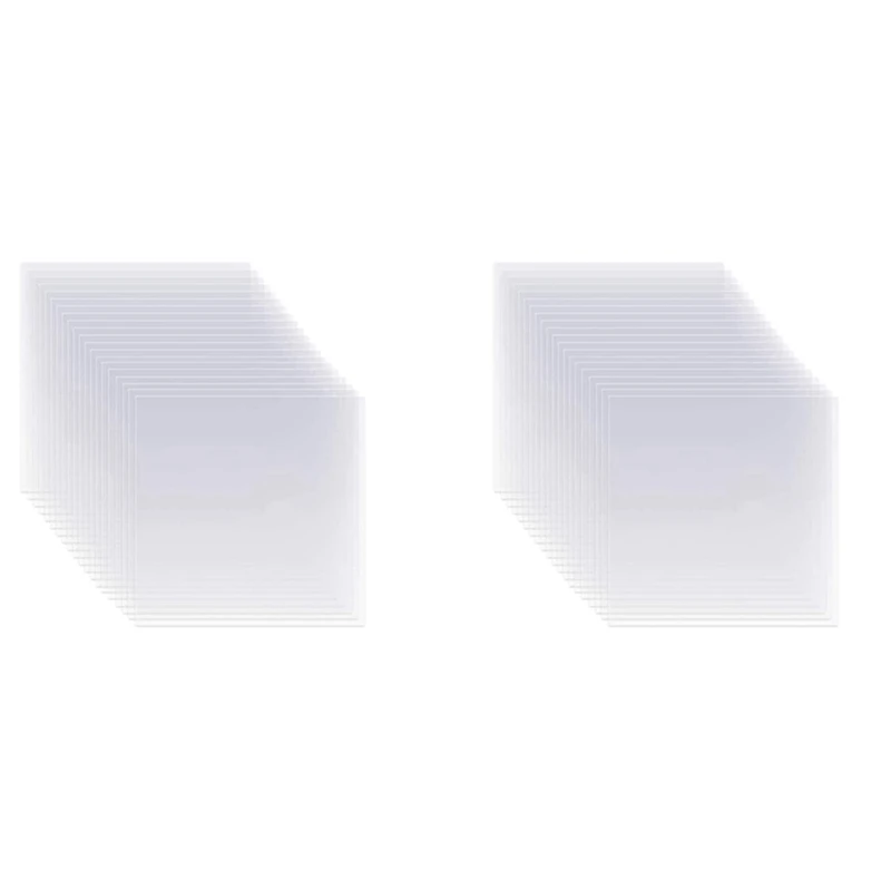 

40Pcs Clear Mylar Stencil Sheets 12 Inch Blank Stencil Material Sheets,for Compatible & Silhouette Cutting