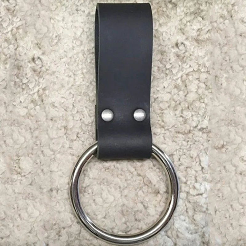 Средневековый металлический уплотнительный кольцо меч ножной кард кожаный