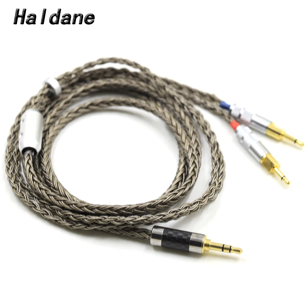 Enlarge Haldane Gun-Color 16core High-end Silver Plated Headphone Replace Upgrade Cable for Sennheiser HD700 Earphones