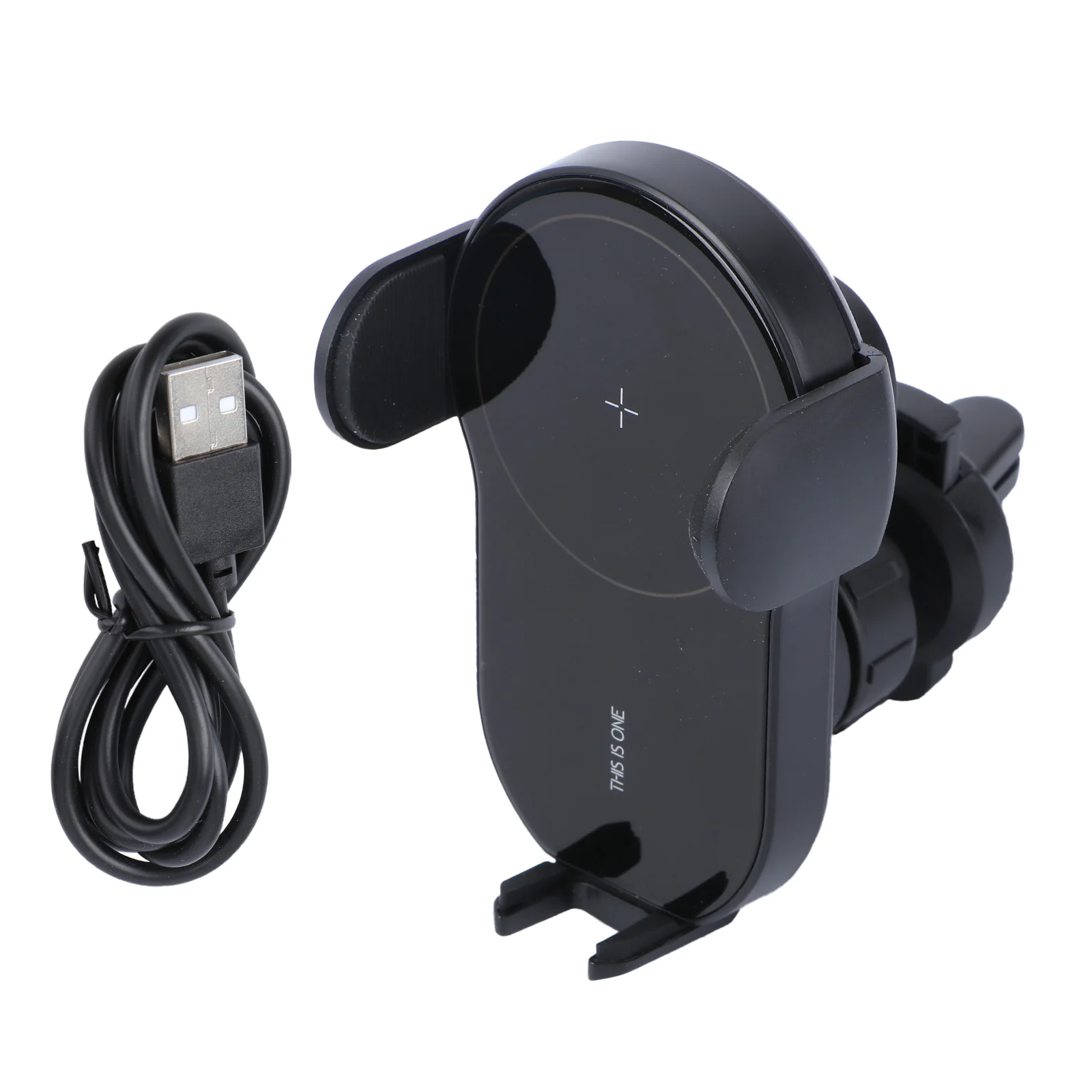 

15W Car Air Vent Phone Holder Safe Wireless Charger Fast Charging Stand Phone Bracket (Black)