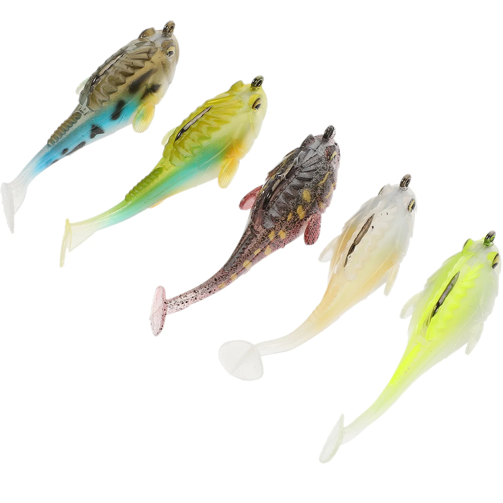 

5Pcs Artificial Fake Baits Vivid Sinking Hooks Convenient Hooks Salt Tool